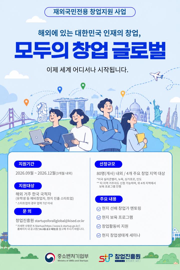 2026 모두의창업 글로벌 참가자 모집 포스터